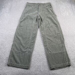 No Boundaries Pants Mens 32x31 Green Corduroy Carpenter‎ Double Knee Baggy